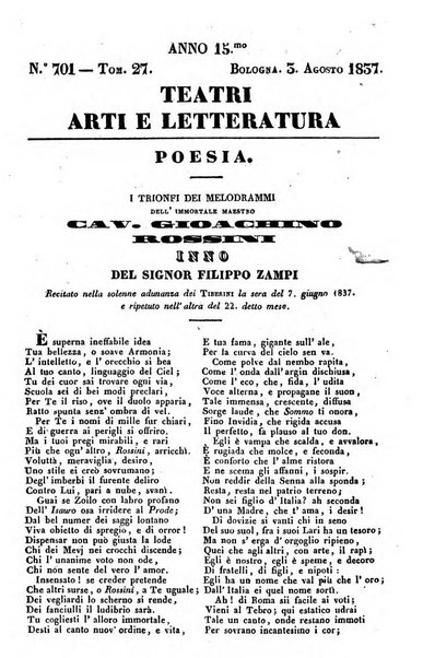 Cenni storici intorno alle lettere, invenzioni, arti, commercio e spettacoli teatrali