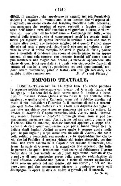 Cenni storici intorno alle lettere, invenzioni, arti, commercio e spettacoli teatrali