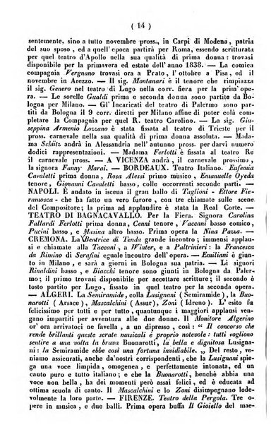 Cenni storici intorno alle lettere, invenzioni, arti, commercio e spettacoli teatrali