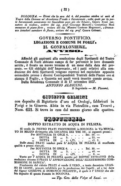 Cenni storici intorno alle lettere, invenzioni, arti, commercio e spettacoli teatrali