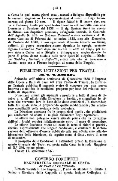 Cenni storici intorno alle lettere, invenzioni, arti, commercio e spettacoli teatrali