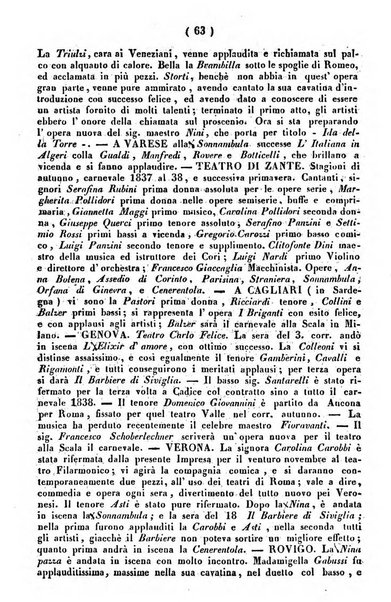 Cenni storici intorno alle lettere, invenzioni, arti, commercio e spettacoli teatrali