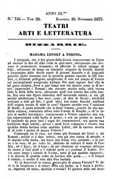 Cenni storici intorno alle lettere, invenzioni, arti, commercio e spettacoli teatrali