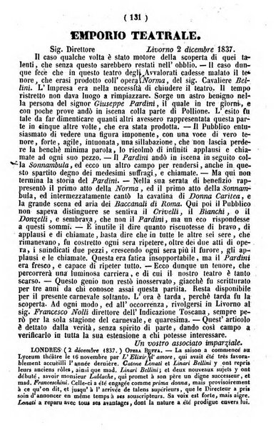 Cenni storici intorno alle lettere, invenzioni, arti, commercio e spettacoli teatrali