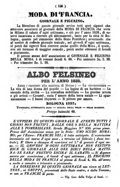 Cenni storici intorno alle lettere, invenzioni, arti, commercio e spettacoli teatrali