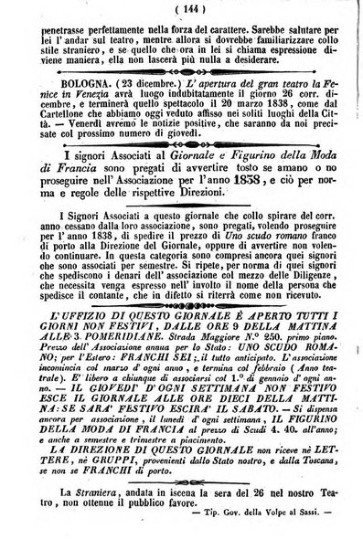 Cenni storici intorno alle lettere, invenzioni, arti, commercio e spettacoli teatrali