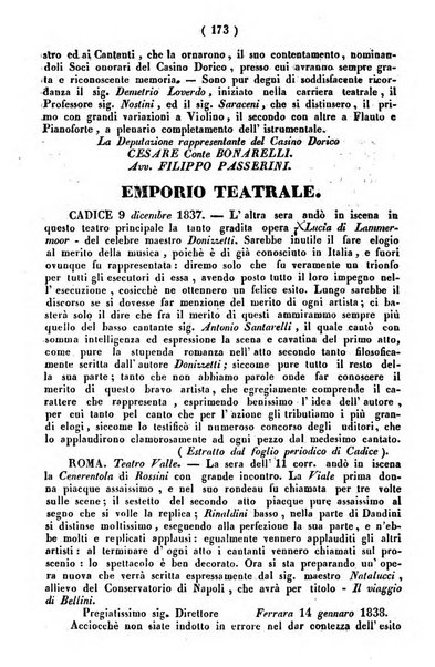 Cenni storici intorno alle lettere, invenzioni, arti, commercio e spettacoli teatrali