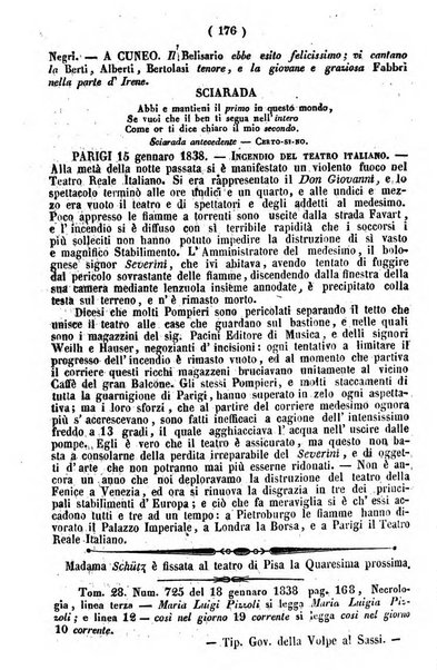 Cenni storici intorno alle lettere, invenzioni, arti, commercio e spettacoli teatrali