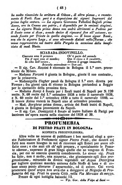 Cenni storici intorno alle lettere, invenzioni, arti, commercio e spettacoli teatrali