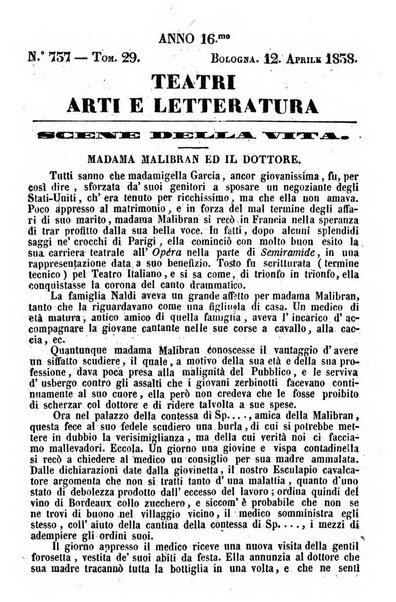 Cenni storici intorno alle lettere, invenzioni, arti, commercio e spettacoli teatrali