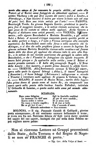 Cenni storici intorno alle lettere, invenzioni, arti, commercio e spettacoli teatrali