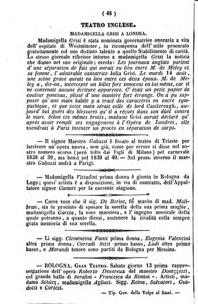 Cenni storici intorno alle lettere, invenzioni, arti, commercio e spettacoli teatrali