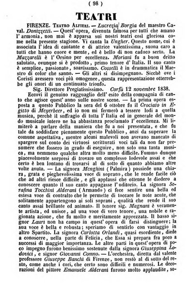 Cenni storici intorno alle lettere, invenzioni, arti, commercio e spettacoli teatrali