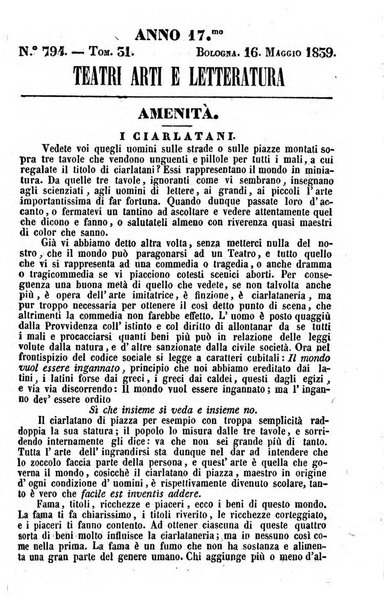 Cenni storici intorno alle lettere, invenzioni, arti, commercio e spettacoli teatrali