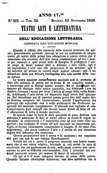 Cenni storici intorno alle lettere, invenzioni, arti, commercio e spettacoli teatrali