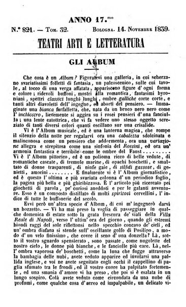 Cenni storici intorno alle lettere, invenzioni, arti, commercio e spettacoli teatrali