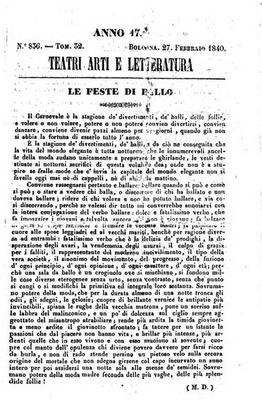 Cenni storici intorno alle lettere, invenzioni, arti, commercio e spettacoli teatrali