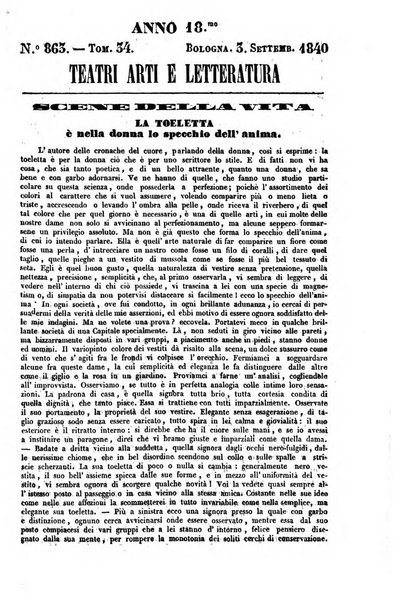 Cenni storici intorno alle lettere, invenzioni, arti, commercio e spettacoli teatrali