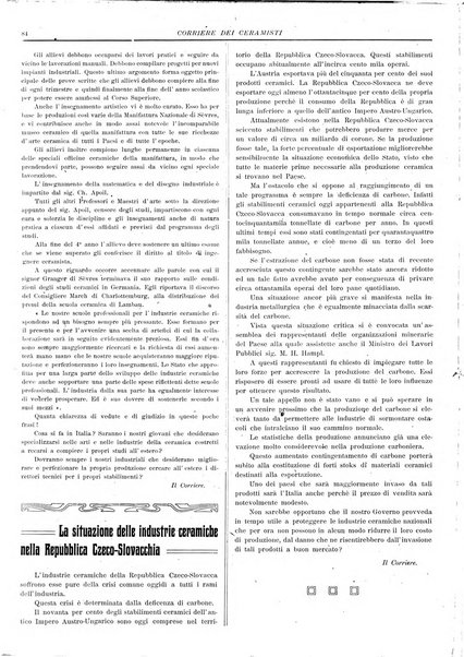 Corriere dei ceramisti rivista tecnica delle industrie ceramiche