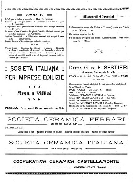 Corriere dei ceramisti rivista tecnica delle industrie ceramiche