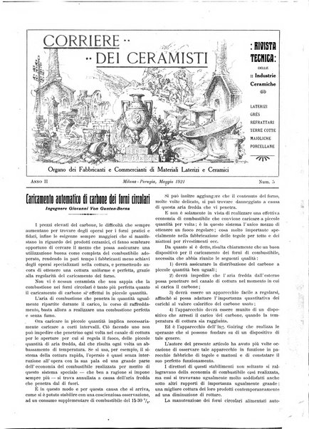 Corriere dei ceramisti rivista tecnica delle industrie ceramiche