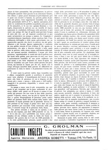 Corriere dei ceramisti rivista tecnica delle industrie ceramiche