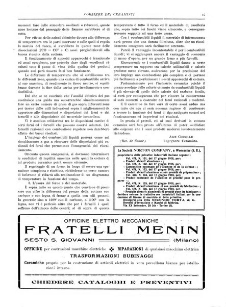 Corriere dei ceramisti rivista tecnica delle industrie ceramiche