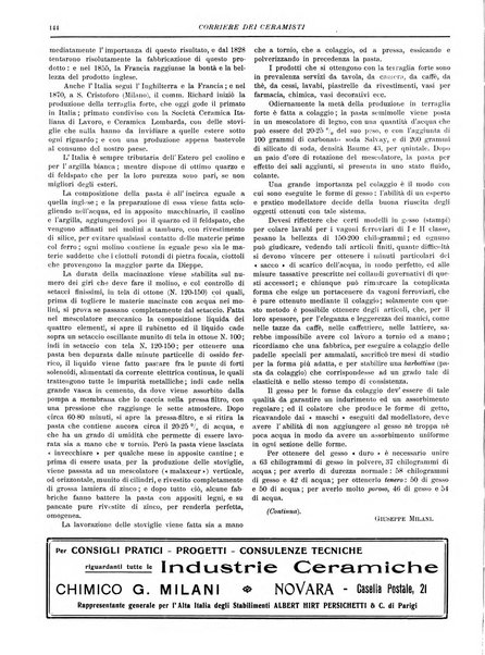 Corriere dei ceramisti rivista tecnica delle industrie ceramiche