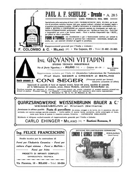 Corriere dei ceramisti rivista tecnica delle industrie ceramiche