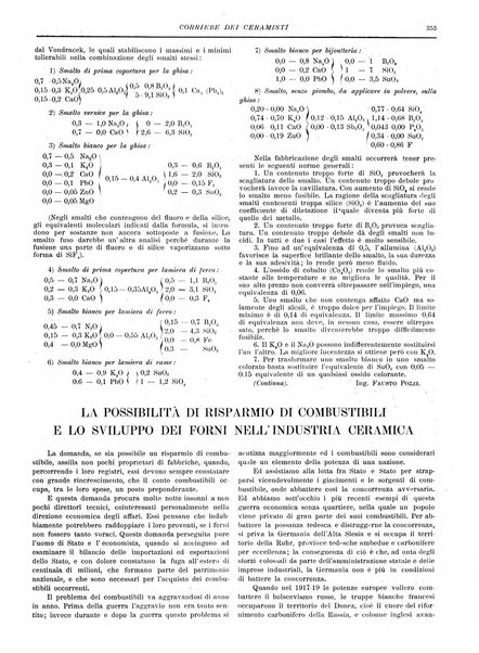 Corriere dei ceramisti rivista tecnica delle industrie ceramiche