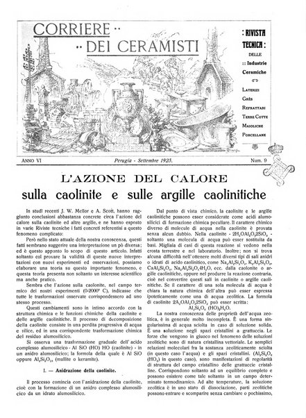 Corriere dei ceramisti rivista tecnica delle industrie ceramiche