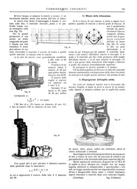 Corriere dei ceramisti rivista tecnica delle industrie ceramiche