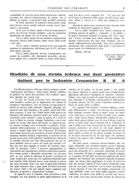 Corriere dei ceramisti rivista tecnica delle industrie ceramiche