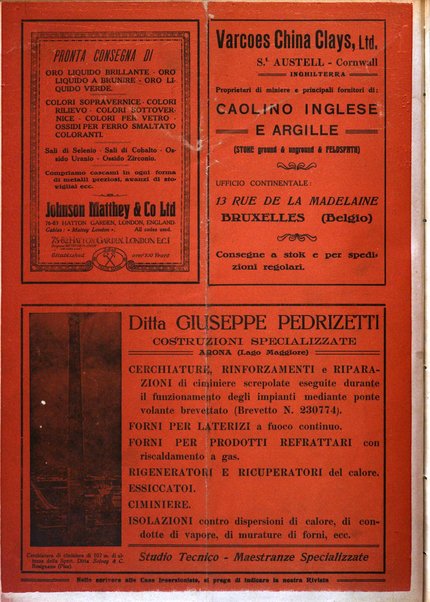 Corriere dei ceramisti rivista tecnica delle industrie ceramiche