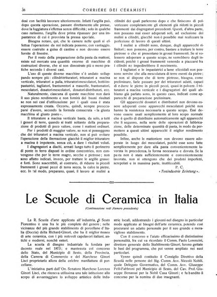 Corriere dei ceramisti rivista tecnica delle industrie ceramiche