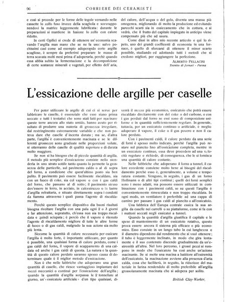 Corriere dei ceramisti rivista tecnica delle industrie ceramiche