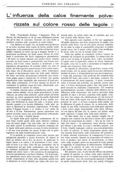 Corriere dei ceramisti rivista tecnica delle industrie ceramiche