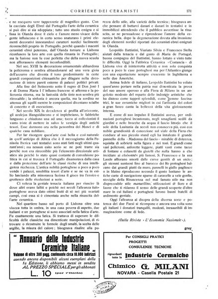 Corriere dei ceramisti rivista tecnica delle industrie ceramiche