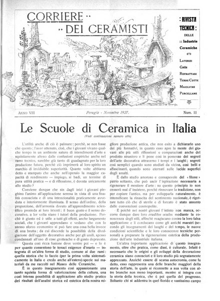 Corriere dei ceramisti rivista tecnica delle industrie ceramiche