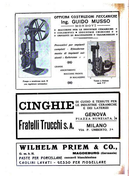 Corriere dei ceramisti rivista tecnica delle industrie ceramiche