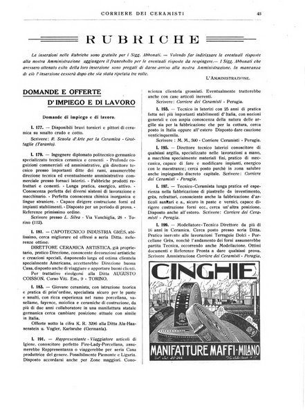 Corriere dei ceramisti rivista tecnica delle industrie ceramiche