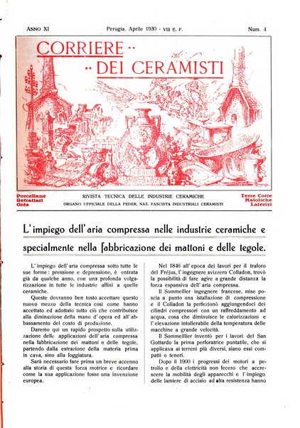 Corriere dei ceramisti rivista tecnica delle industrie ceramiche