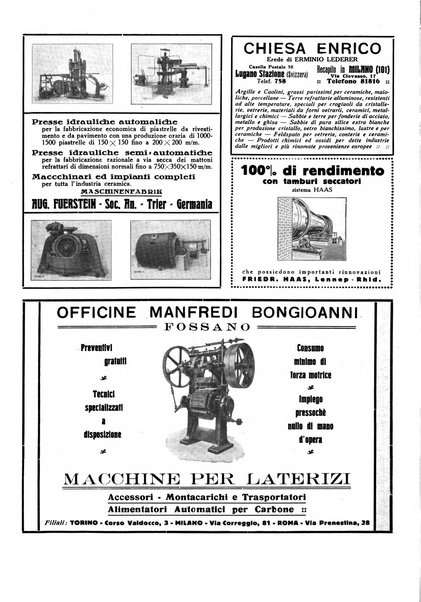 Corriere dei ceramisti rivista tecnica delle industrie ceramiche