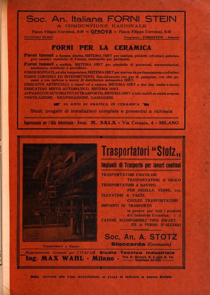 Corriere dei ceramisti rivista tecnica delle industrie ceramiche