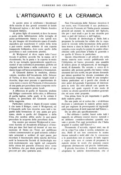 Corriere dei ceramisti rivista tecnica delle industrie ceramiche