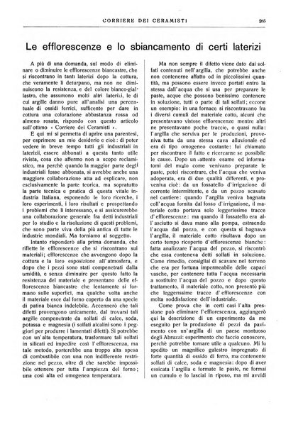 Corriere dei ceramisti rivista tecnica delle industrie ceramiche