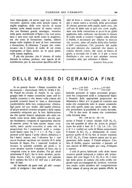 Corriere dei ceramisti rivista tecnica delle industrie ceramiche