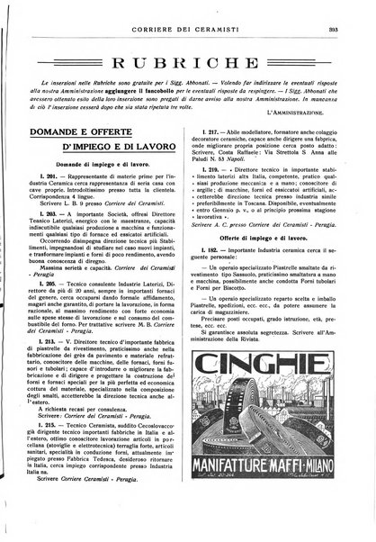 Corriere dei ceramisti rivista tecnica delle industrie ceramiche