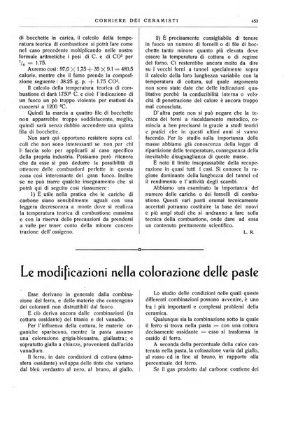 Corriere dei ceramisti rivista tecnica delle industrie ceramiche