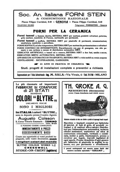 Corriere dei ceramisti rivista tecnica delle industrie ceramiche